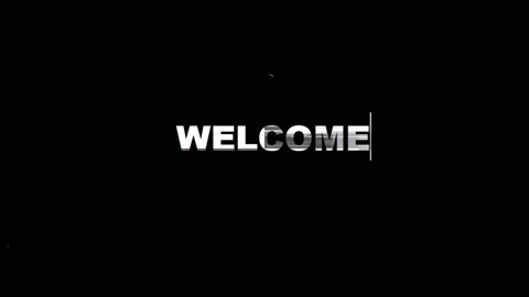 Welcome text with glitch effect style Stock Footage 224495082