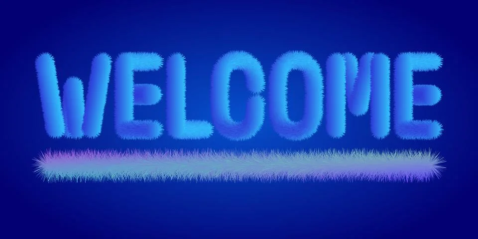Welcome text logo vector creative company icon design template modern background Illustrazione stock