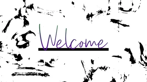Welcome Text Motion Background Video Loop Stock Footage 105259626