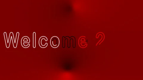 Welcome text rotating 3D rendering text motion graphics animation, kinetic Video stock 246580355