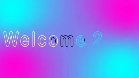 Welcome text rotating 3D rendering text motion graphics animation, kinetic Video stock 246580372