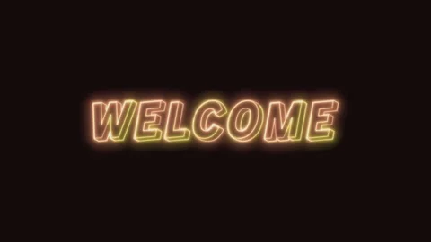 Welcome Text Seamless Loop 4K Video stock 311433563
