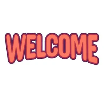 Welcome. Text for the title. Vector illustration Stock Illustration