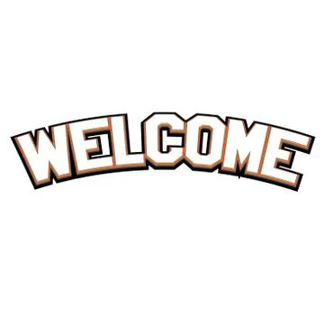 Welcome. Text for the title. Vector illustration Stock Illustration