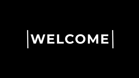 Welcome text typography animation 4k video Stock Footage 289173248