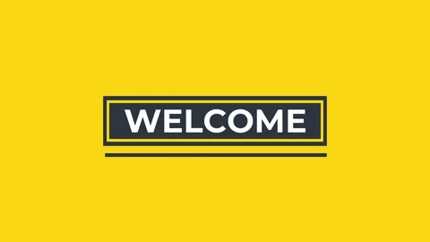 Welcome text typography animation 4k video Stock Footage 322797326