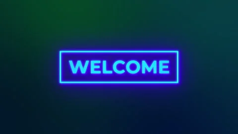 Welcome text typography animation 4k video Stock Footage 322797371