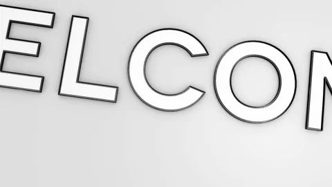 Welcome-Title Construction Video stock 122575100