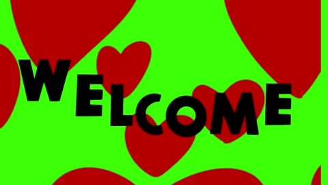 Welcome typography text animation in  form black bg. Stock Footage 279678272