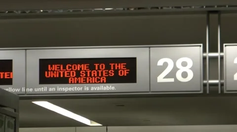 Welcome to the US 動画素材 1101129