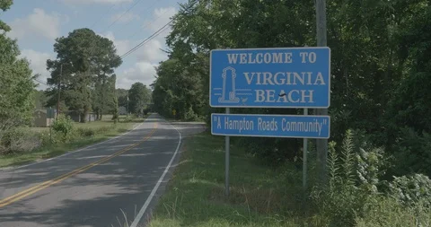 Welcome to Virginia Beach Stock Footage 93754422