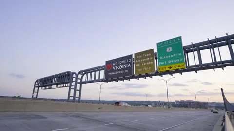 Welcome To Virginia Sign Stock Footage 284247113