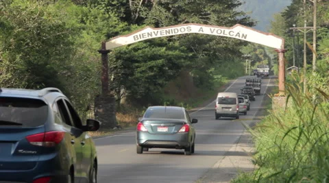 Welcome to Volcan Panama  Stock Footage 59331115