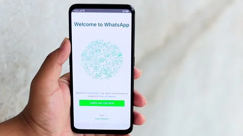 Welcome to WhatsApp, from Facebook Stock Footage 130658313