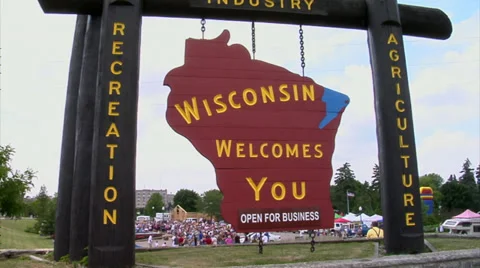 Welcome to Wisconsin Stock Footage 36308194