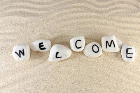 Welcome word Stock Photos