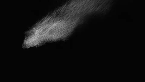 Welcome word typography with a dynamic white powder dispersion effect design Video stock 343576806