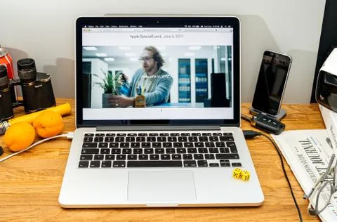 Welcome to wwdc Apple Computers Stock Photos