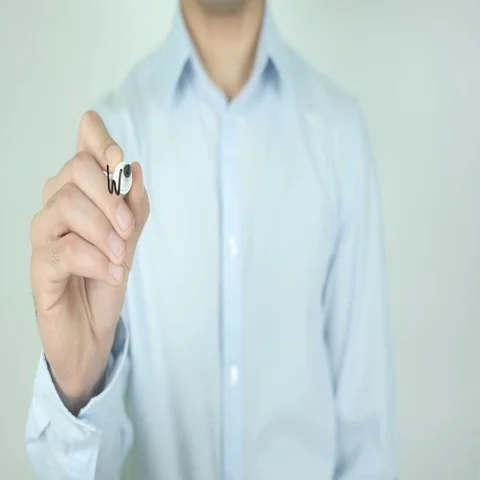Welcome To Your New Life, Writing On Transparent Screen Stock Footage