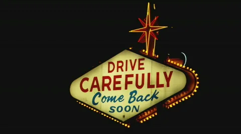 WelcomeToVegas ComeBackSoon Stock Footage 453255