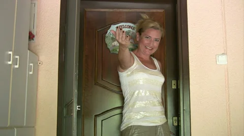 Welcoming Stock Footage 32346295