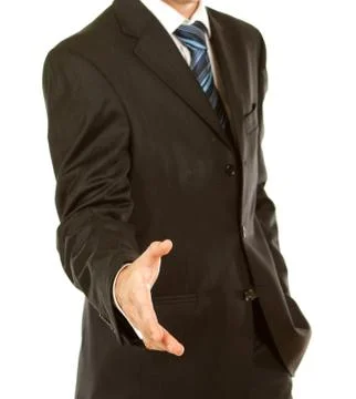 Welcoming gesture Stock Photos