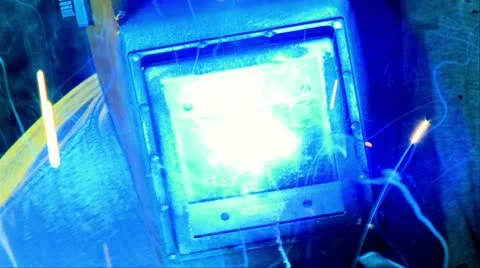 Weld Mask Stock Footage 10755834