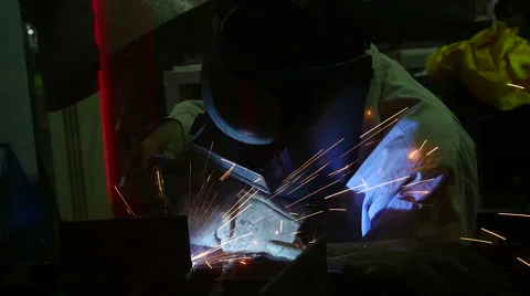 Weld metalwork Stock Footage 62804844