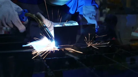 Weld metalwork Stock Footage 62804901