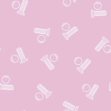 Weld screw line seamless pattern 스톡 일러스트