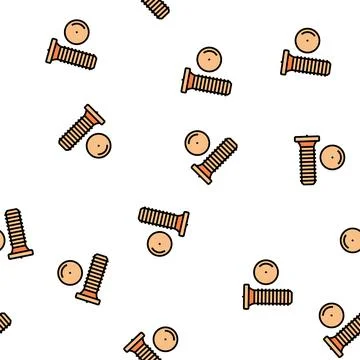 Weld screw vector seamless pattern Stock Illustration