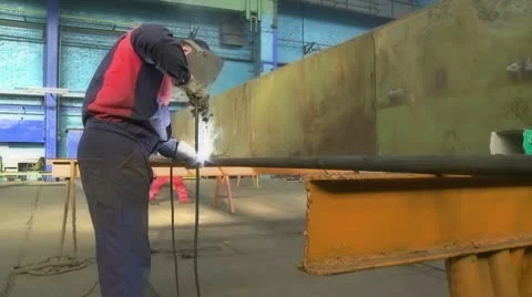 Welder in action. Stock Footage 10713084