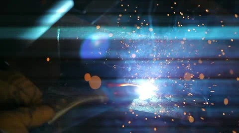 Welder background Vídeo Stock 20544488