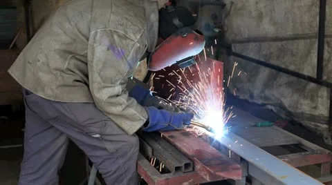 Welder background Stock Footage 21239599