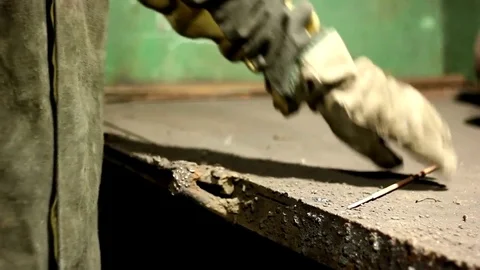 The welder began work Stock Footage 71184639