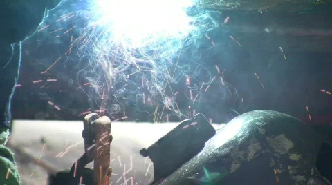 Welder close Video stock 489099