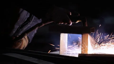 Welder, Close-up. Stock Footage 72492908