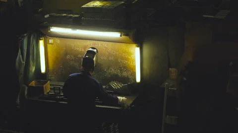 Welder During Operation. Work at the Plant. Factory Video stock 62573783