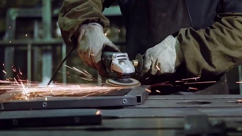 Welder in a factory Video stock 70282701