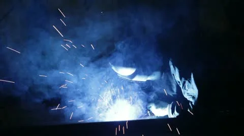 Welder Stock Footage 11047986