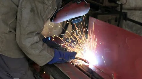 Welder Stock Footage 22035060