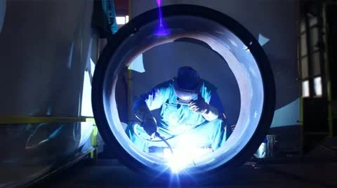 Welder Stock Footage 24657772