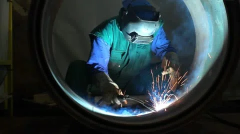 Welder Stock Footage 24657775