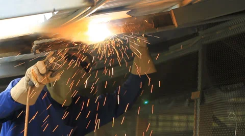 Welder Stock Footage 32670316