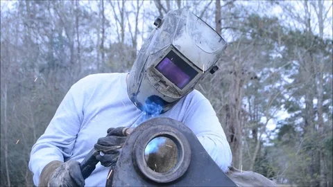 Welder Stock Footage 72544222
