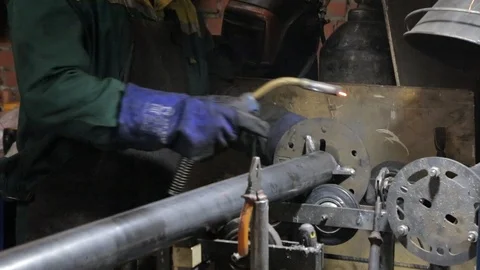 Welder Stock Footage 93830332