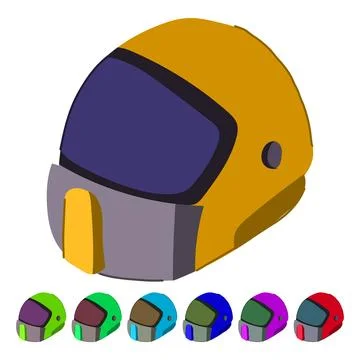 Welder helmet welding vector cartoon graphic Stock Illustration