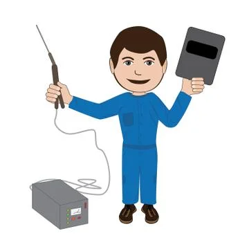 Welder Stock Illustration