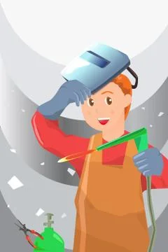 Welder Stock Illustration