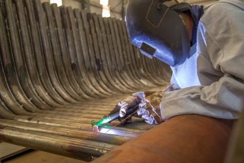 Welder industrial worker Stock Photos